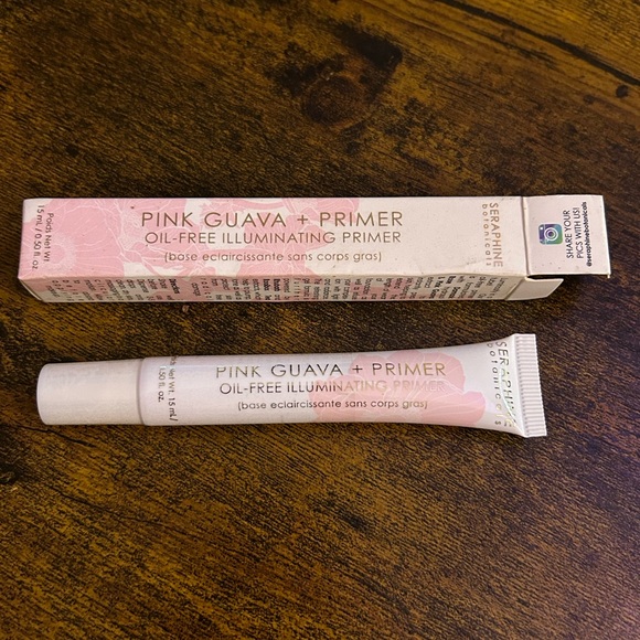 Seraphine Botanicals Pink Guava + Primer (Tube) - Oil-Free Illuminating Primer - Picture 2 of 2